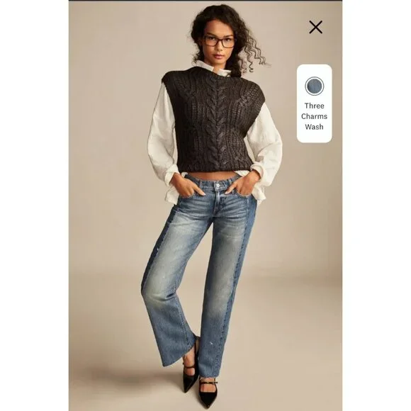 NWT Lucky Jeans Size 18 / 34 Legend Easy Rider Boot Cut Medium Wash Three Charms - Picture 15 of 16